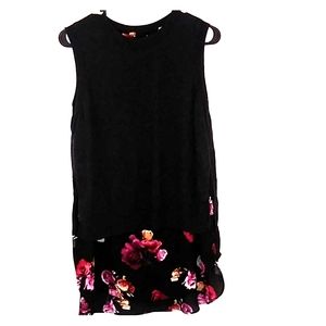 Thakoon two layer sweater vest tunic blouse L